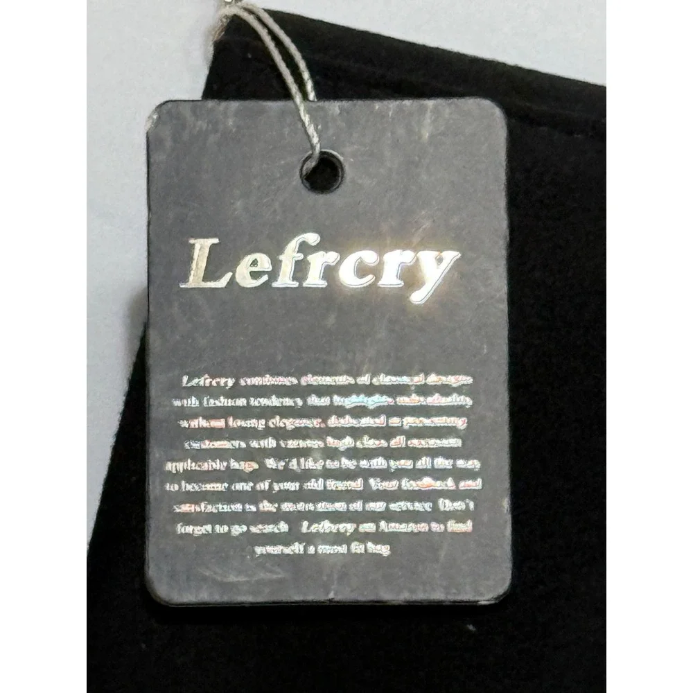 NEW Lefrcry Black Faux Suede Rhinestone V-Shape Evening Clutch Bag Chain‎ Strap